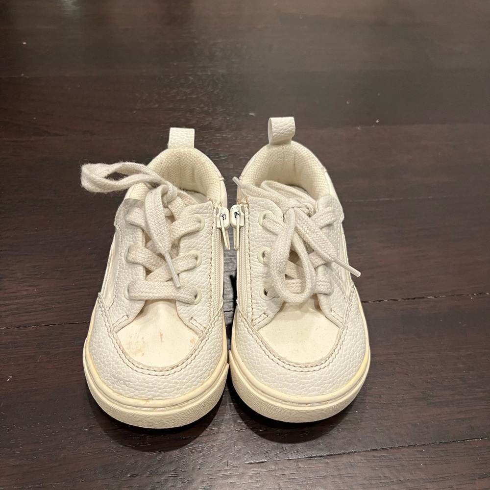 Zara toddler white laced sneakers